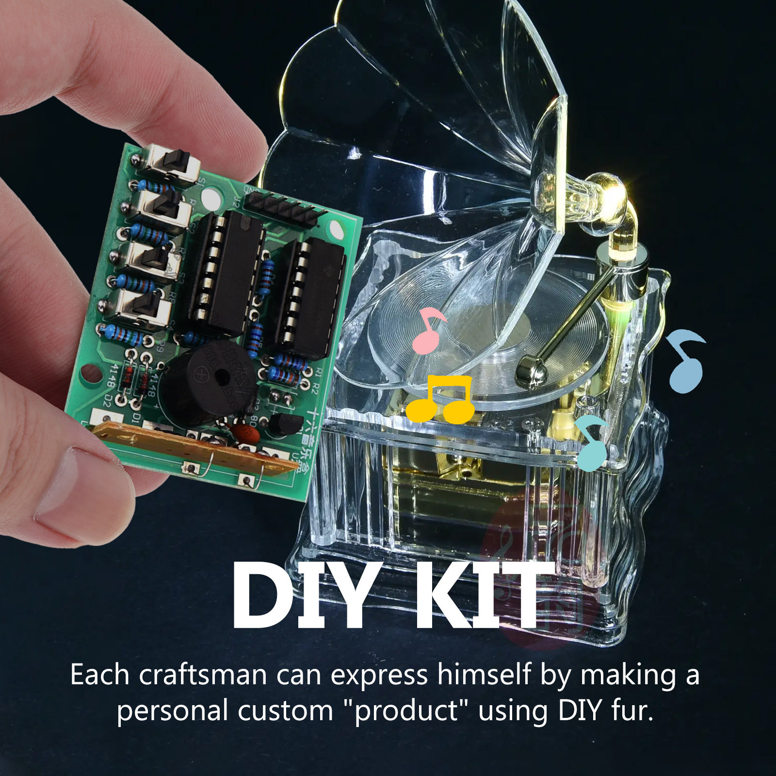 Diy Electronics Box - 1세트 DIY 뮤직 박스, 전자 부품,