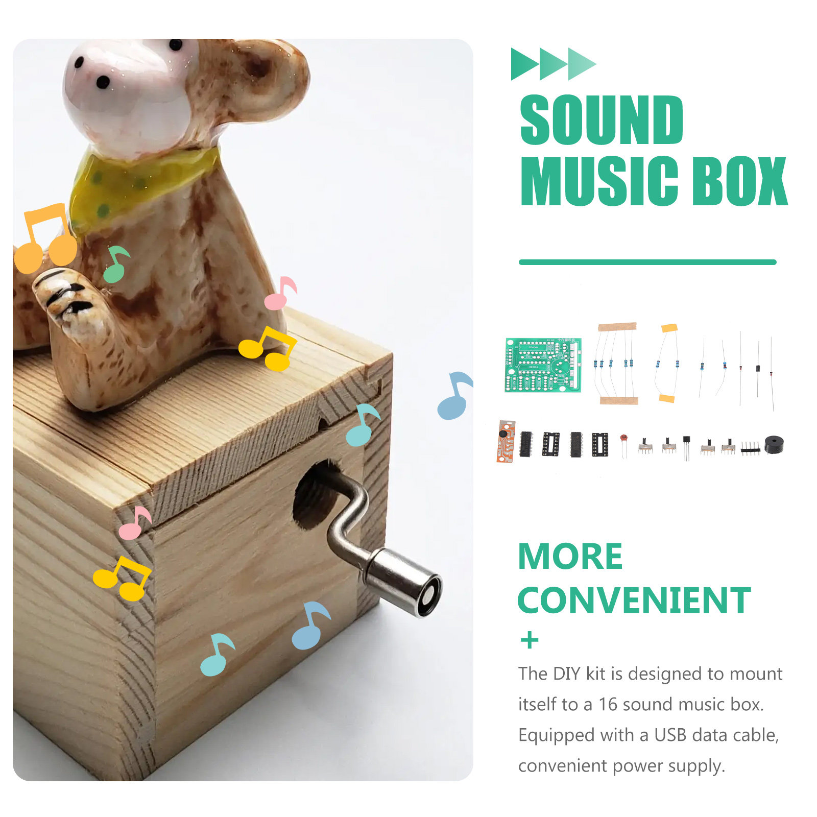 1세트 DIY 뮤직 박스, 전자 부품, 납땜 연습용 회 - Diy Electronics Box 리뷰 및 가격