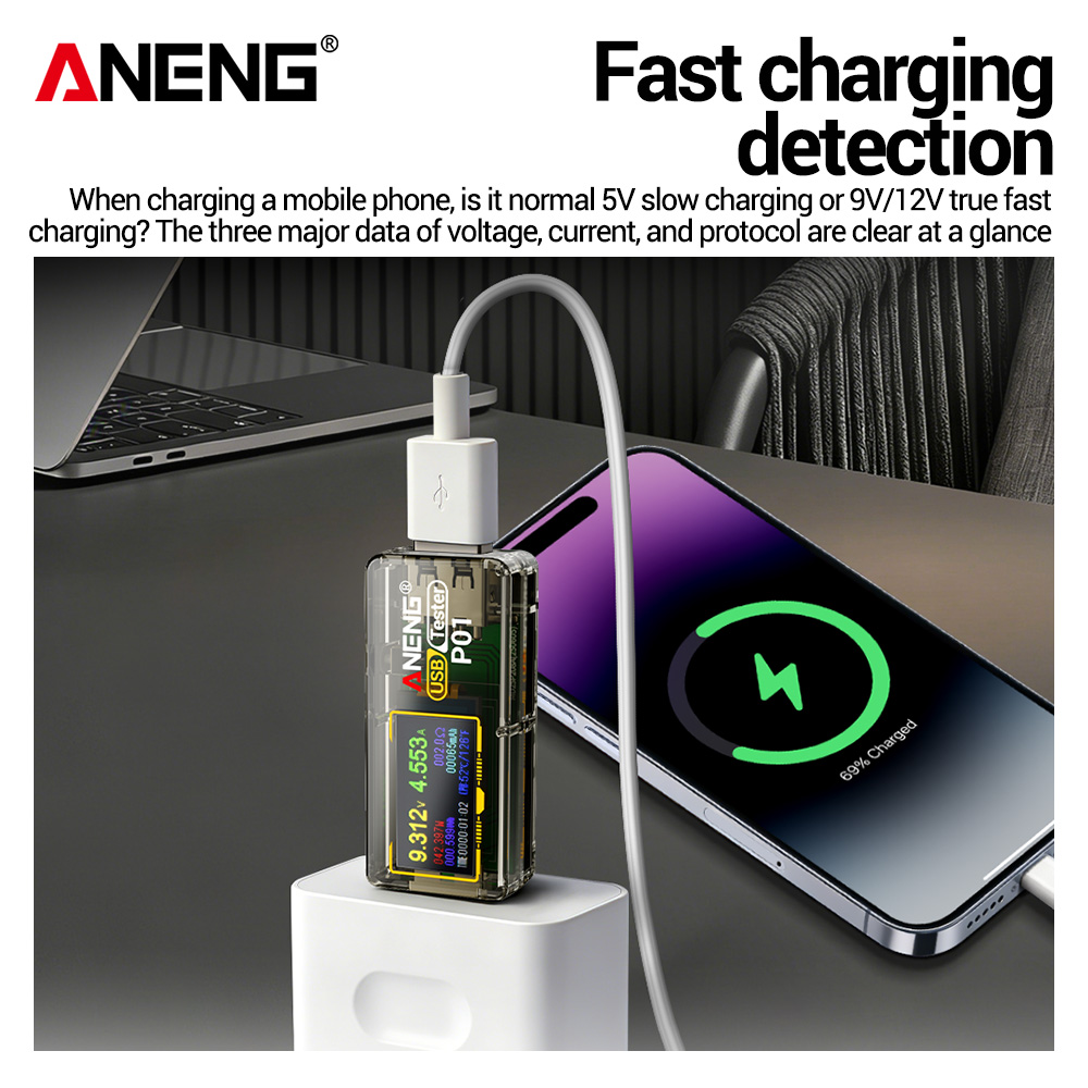 ANENG P01 USB 테스터 전압계 전류계 타입-C - Logic Analyzer Usb 리뷰 및 가격