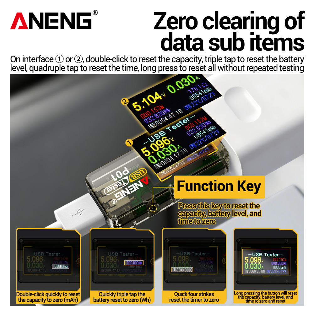 ANENG P01 USB 테스터 전압계 전류계 타입-C - Logic Analyzer Usb 리뷰 및 가격